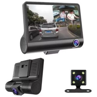 Cámara para vehículo DVR 3 Lentes 1080 Full