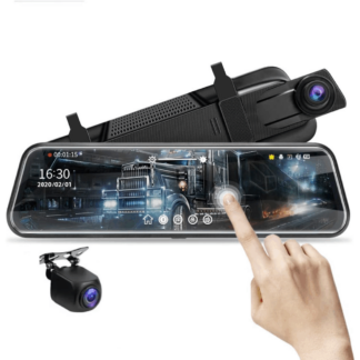 🚗 Espejo Retrovisor Táctil Full Visión con Doble Cámara y Sensor G